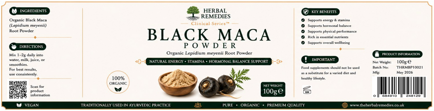 Black Maca Powder (Lepidium meyenii) — Organic | Clinical Series™