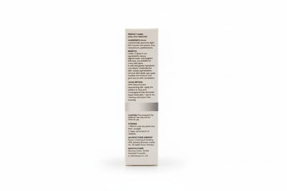 Product label with text on a scenic background