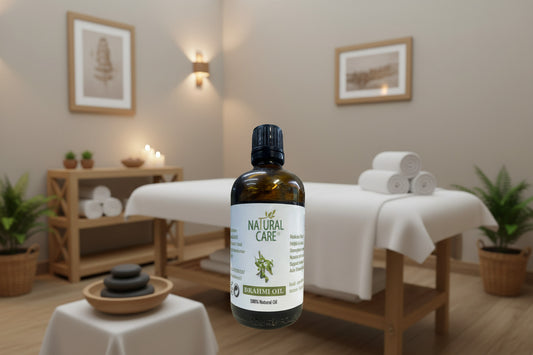 Organic Brahmi Oil 10ml glass dropper bottle