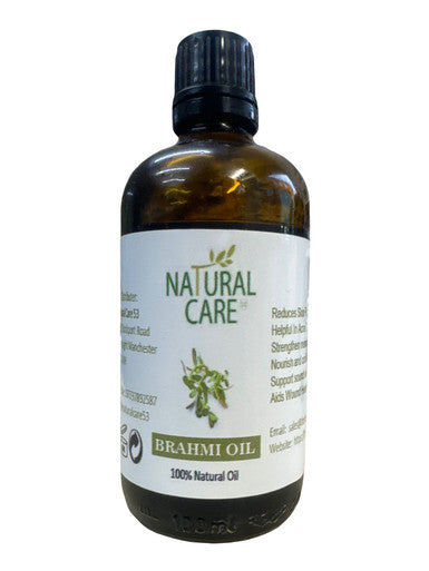 Organic Brahmi Oil 10ml glass dropper bottle