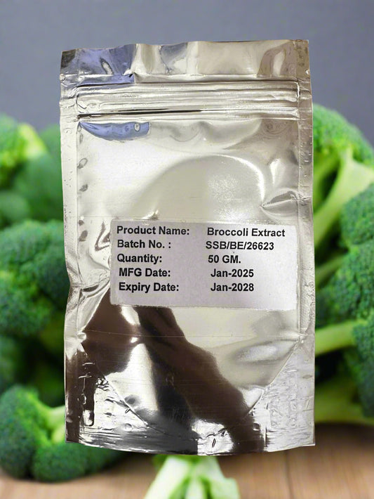 Broccoli,  Brassica oleracea Extract 50g powder may have anti-cancer properties, particularly for breast, prostate, and colon cancers