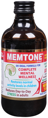 Memtone Syrup - Complete Mental Wellness formula , Reduces Stress 200ml