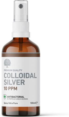 Colloidal Silver spray  10 PPM Antibacterial 100ml