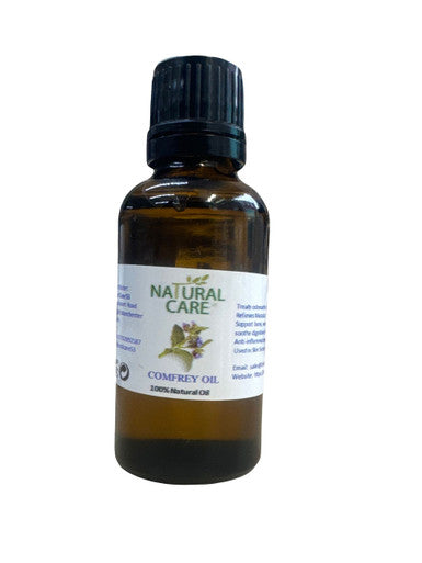 Organic Comfrey oil pure natural oil in glass dropper bottle 50ml