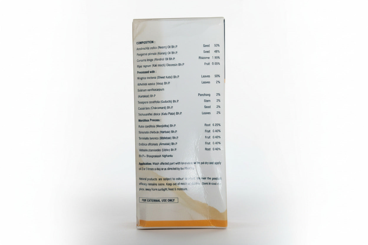 Product packaging with text on a white background