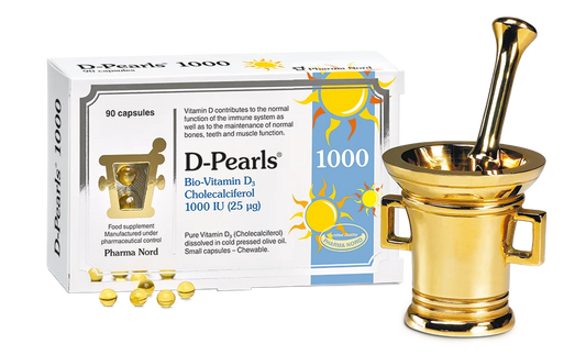 D-Pearls 1000IU 25mcg of vitamin D3 in cold-pressed olive oil 90 capsule