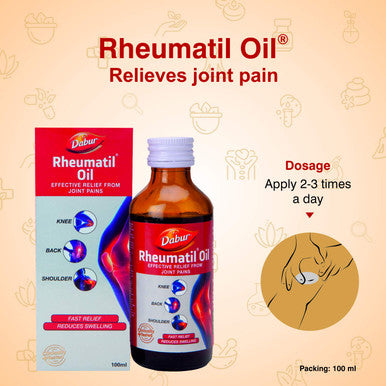 Rheumatil Oil for Joint Pain Relief,  Backache, Knee Pain & Shoulder Pain 100ml