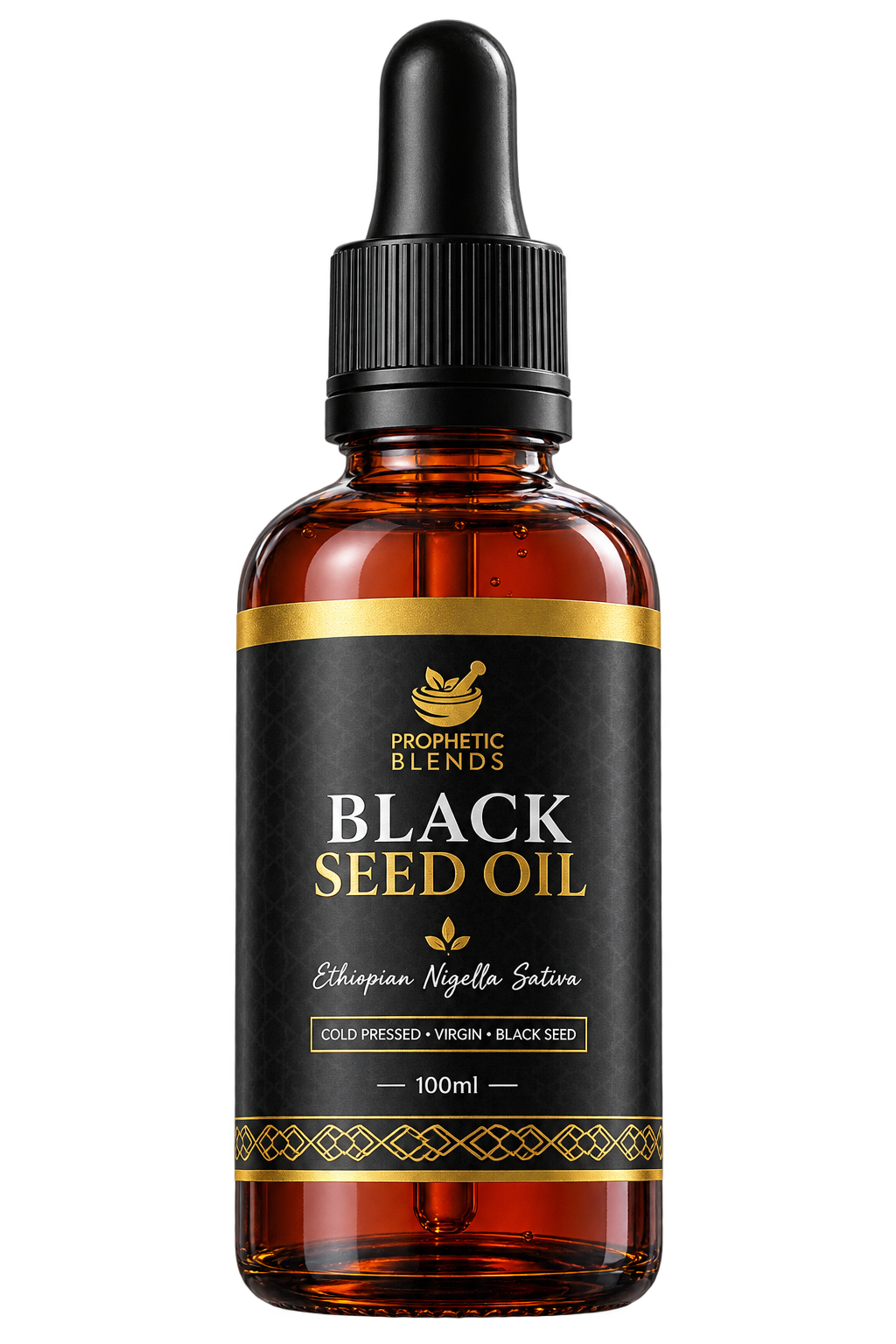 Ethiopian Black Seed Oil 100ml Cold Pressed Nigella Sativa Prophetic Blends