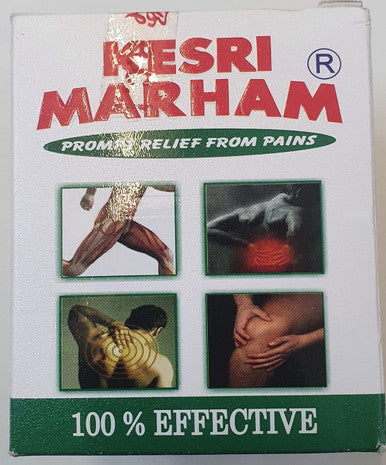 Kesri Marham balm  Prompt relief from all kind of  pain 12gm