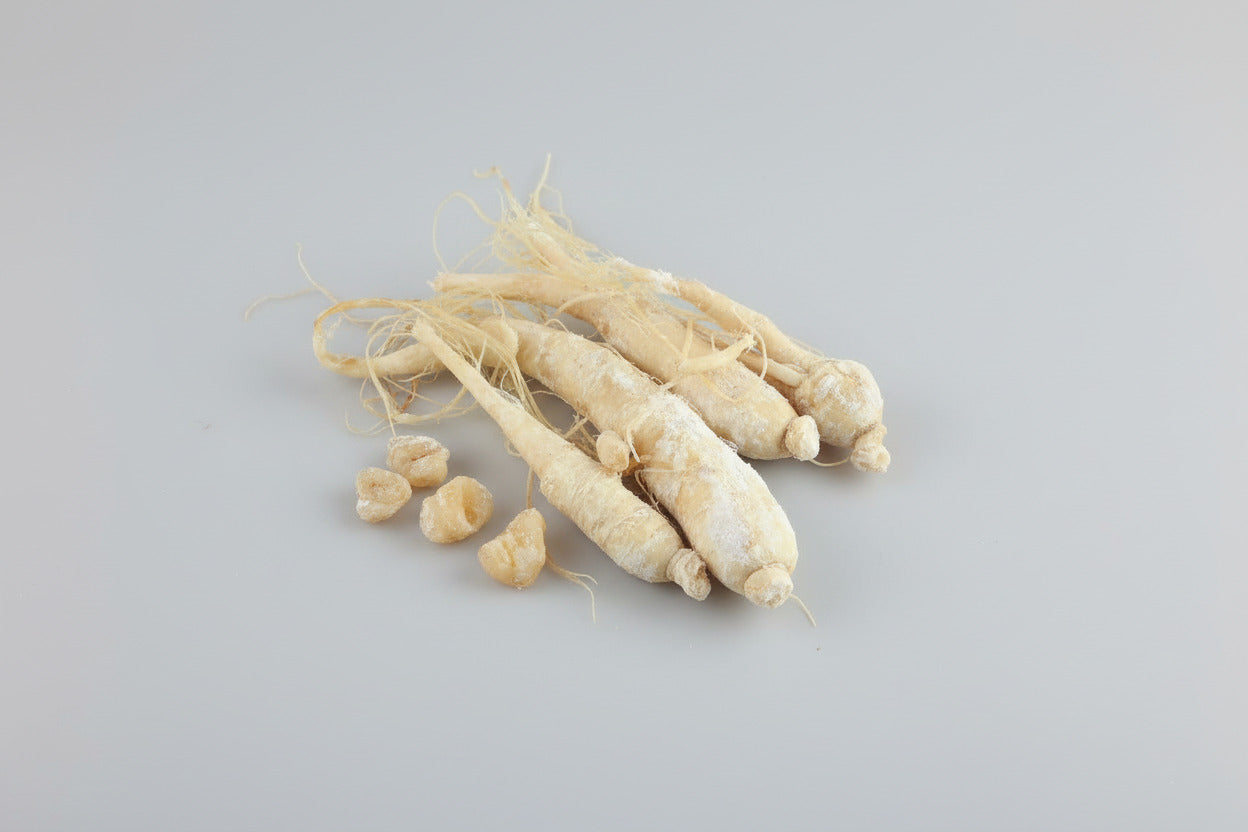 Ginger root on a wooden surface