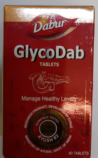 Glycodab tablets 60 tablets primarily used for Diabetes dabur