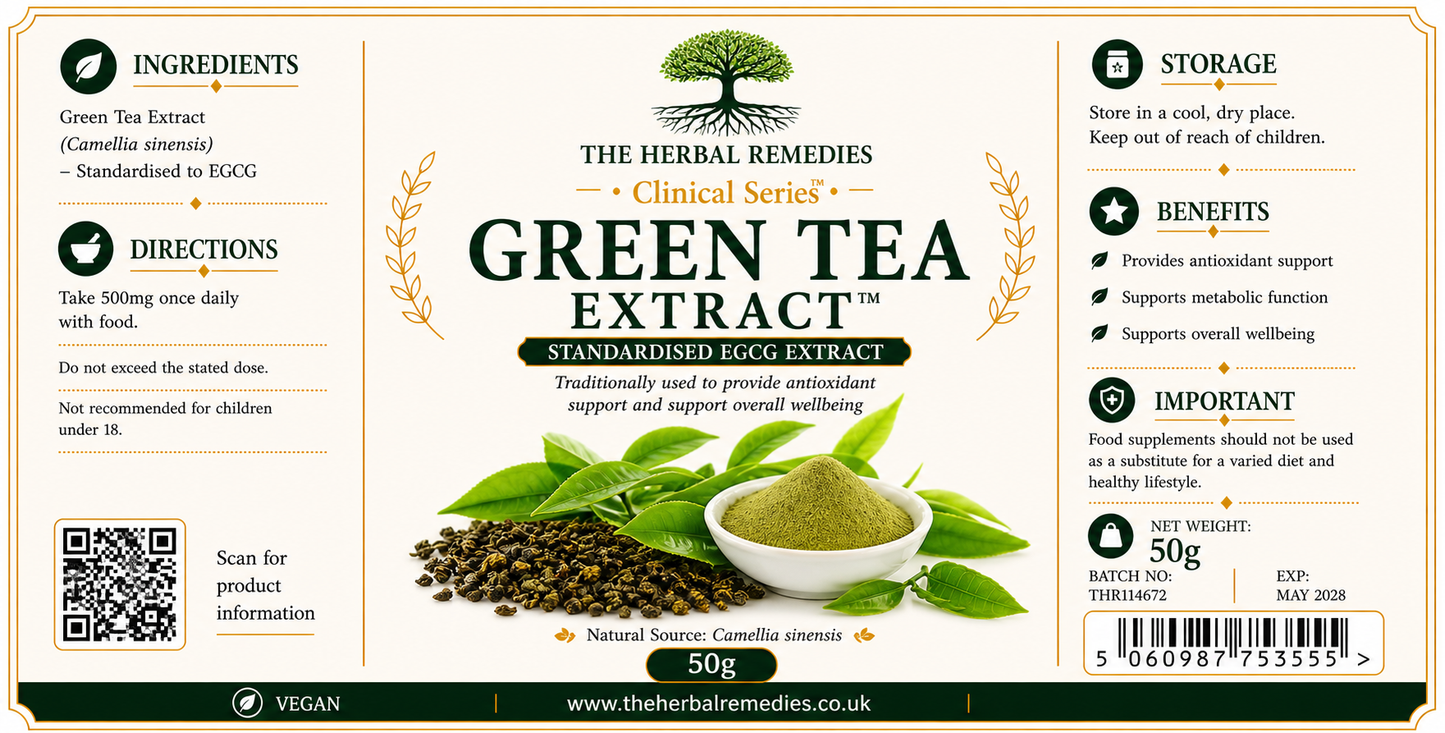 Green Tea Extract (EGCG) Powder | High Potency Antioxidant Support