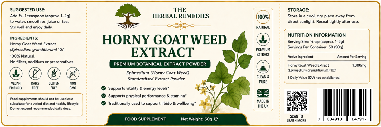Horny Goat Weed Herbal Extract/ Pure Powder