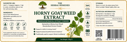 Horny Goat Weed Herbal Extract/ Pure Powder