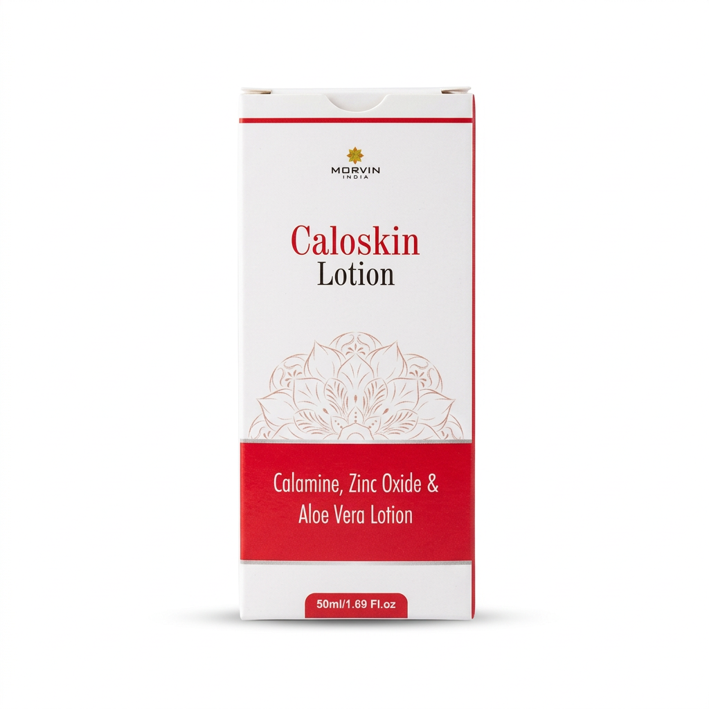 Caloskin Lotion 50ml carton on a white studio background
