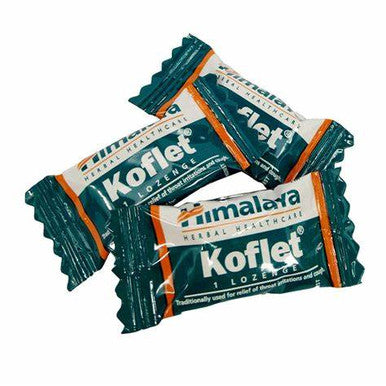 Koflet cough lozenges for soar  throat and cough  jar of 75