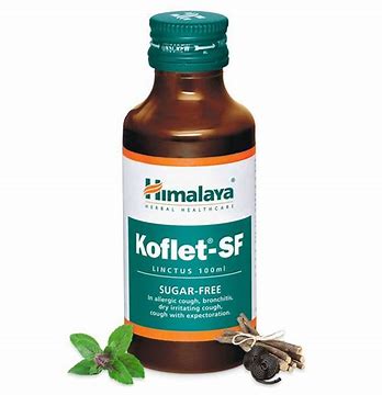 Koflet cough s/f syrup  100ml  relieve symptoms of cough and throat irritation.
