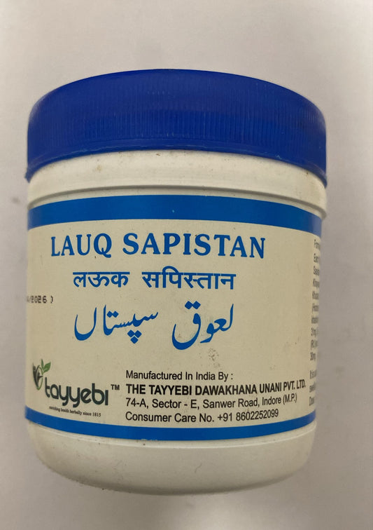 Lauq Sapistan 125g, cold and cough tayyabi
