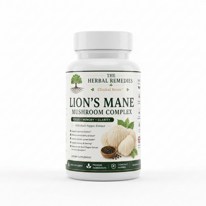 Lion's Mane Mushroom Complex — Focus, Memory & Clarity | Clinical Series™ | 30 Capsules
