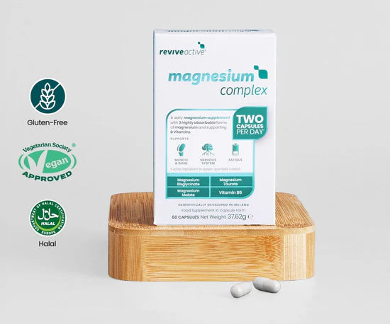 Magnesium Complex Capsules – Muscle, Nerve & Energy Support | With Vitamin B6 (60 Capsules)
