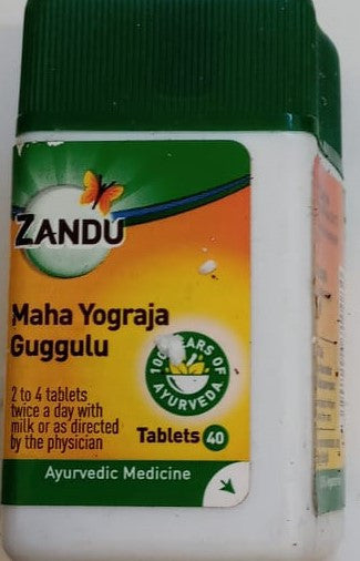 Maha Yogaraj Gugulu Maha Yograj guggulu anti-arthritic  potent muscle relaxant.