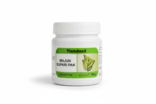 Majun Supari Pak provides strength to the female reproductive organs and helps increase the retentive power of the uterus.