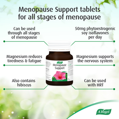 Menopause Support 30 tablets  soy isoflavones, magnesium and hibiscus extract