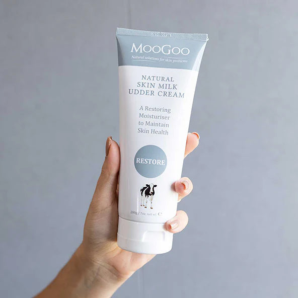 MooGoo Natural Skin Milk Udder Cream Restorative Moisturiser to maintain skin health 120g