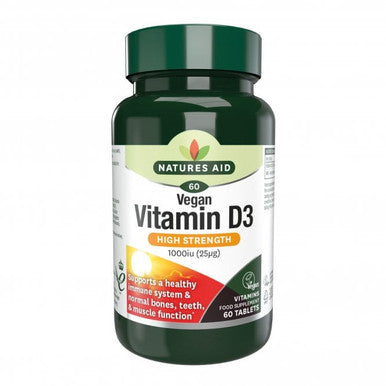 Vitamin D3 1000iu (Vegan) - 60Tablets