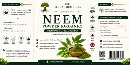 Neem Powder (Azadirachta indica) – Natural Detox, Skin & Oral Care Support