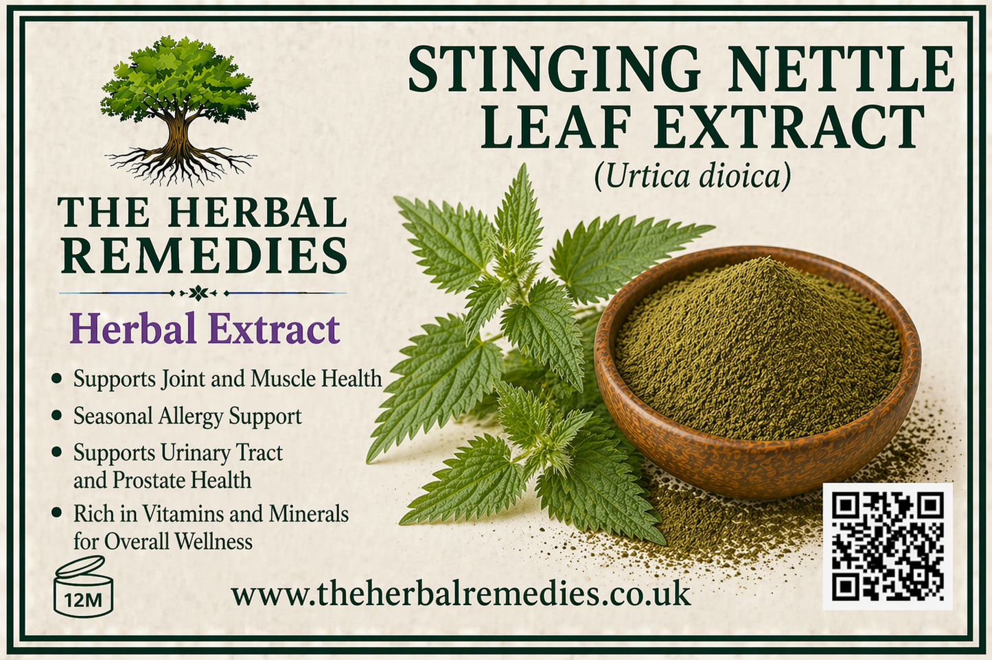 Stinging Nettle Extract- Prostate Health & Blood Sugar Control