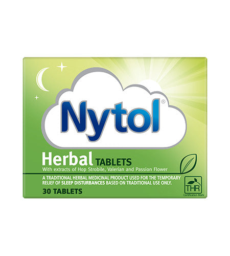 Nytol Herbal Tablets packaging on a white background