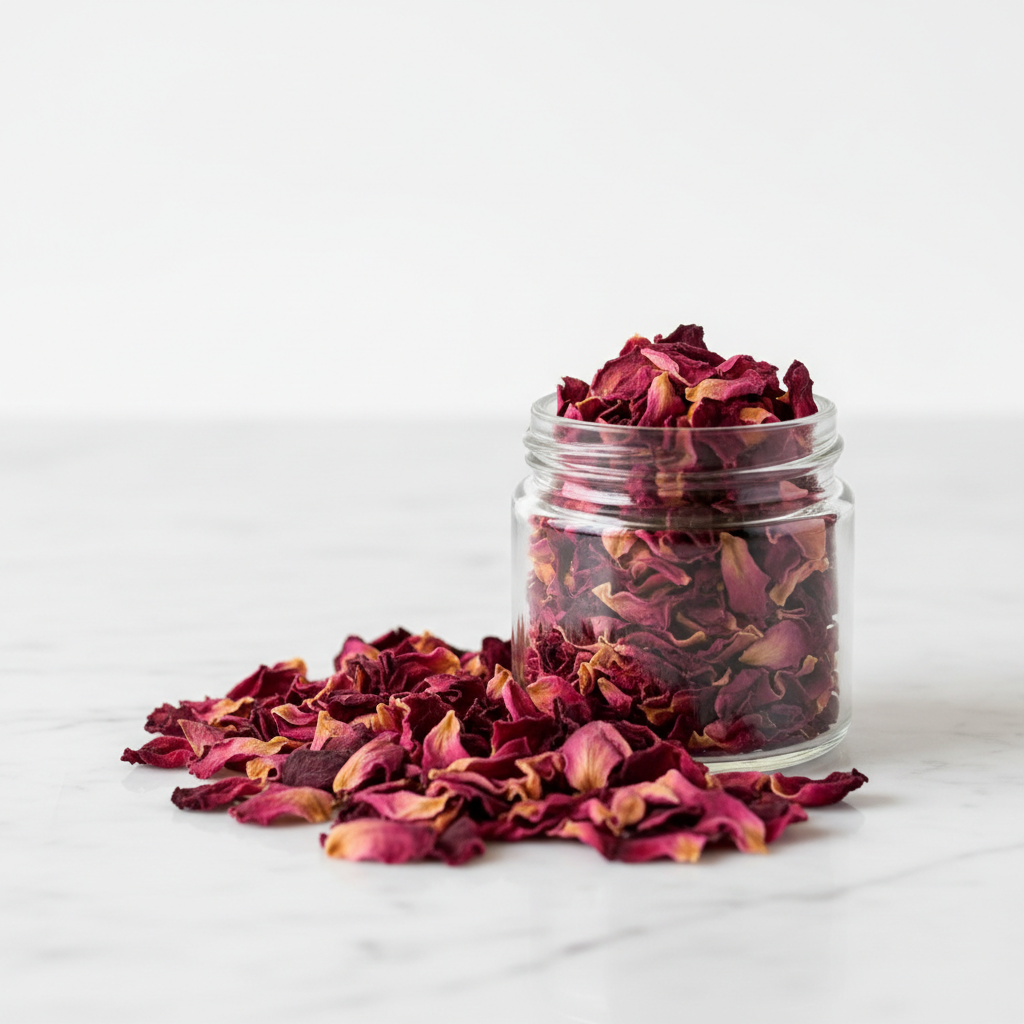 Organic Rose Petals Studio Image