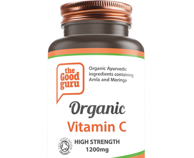 Organic Vitamin C 30 capsules with amla & moringa 1200mg