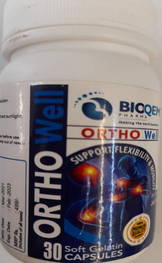 Ortho well 30 capsules supports joint & bone health