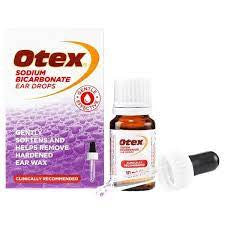 Otex ear drops sodium bicarbonate wax removal earache