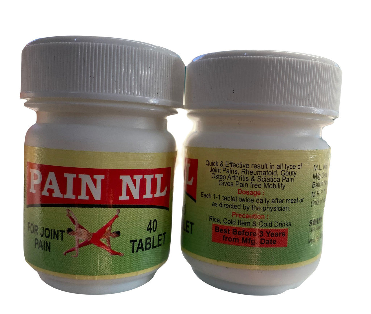 Pain Nil tablets For Joint Pain, Arthritis & Muscle Pain, 40 tablets