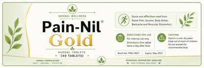 Pain Nil gold tablets For Joint Pain, Arthritis & Muscle Pain, 40