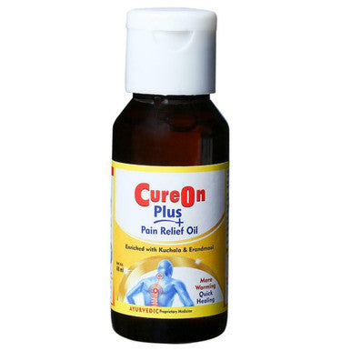 Cure On Plus Herbal Oil for Muscular and Joint Severe Pain Relief 90ml