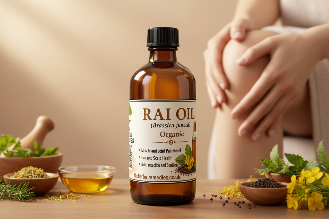 Rai Oil | Mustard Seed Oil for Muscle, Joint, Hair & Scalp Massage