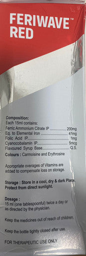 Ferriwave red hemoglobin syrup 300ml