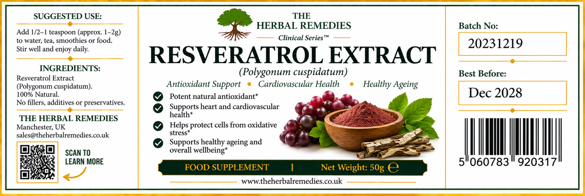 Resveratrol ,natural polyphenol found in the skin of red grapes, berries, peanuts, and Japanese knotweed