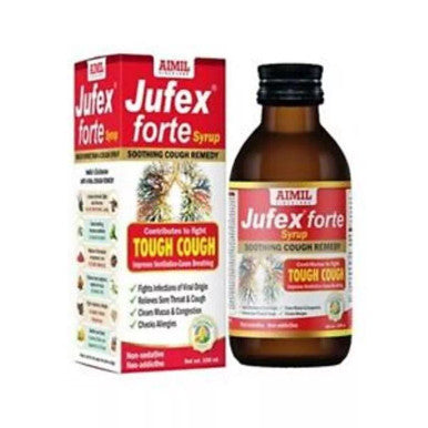 Jufex forte for respiratory tract, recurrent sore throat, childhood bronchitis, congestion, cough 100ml