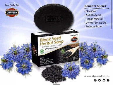 Black seed Herbal Soap 90g  (Nigella Sativa) reduce acne, anti-bacterial