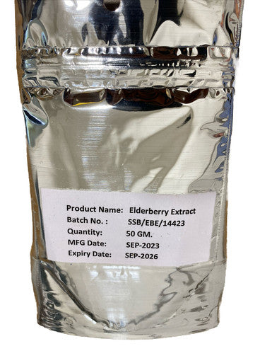 Elderberry Herbal Extract, Pure Powder  50  grams