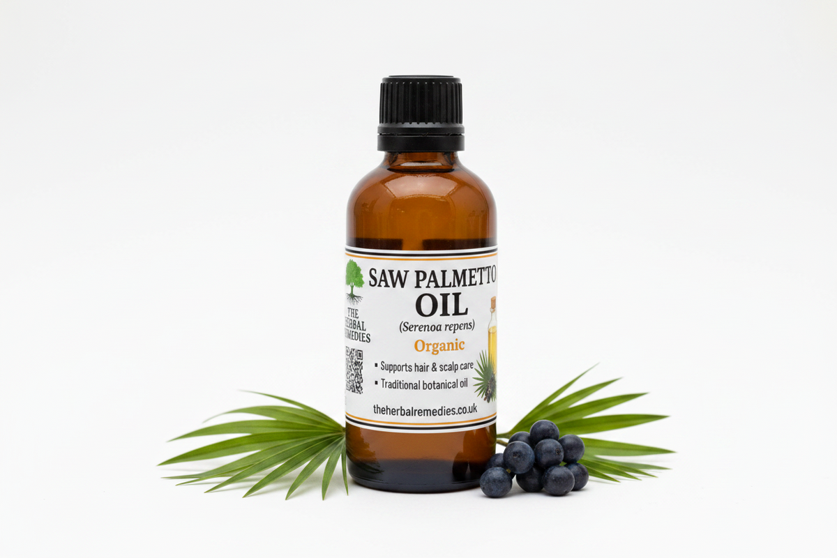 Organic Saw Palmetto Oil (Serenoa repens) – Cold-Pressed | Hair & Scalp Support