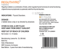 Reguthyro Tablet for  Hypo thyroids /Hyper thyroid  60 capsules