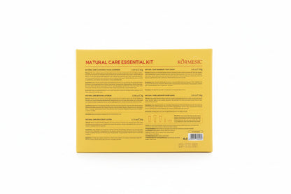 Yellow box with text and a barcode on a wooden surface
