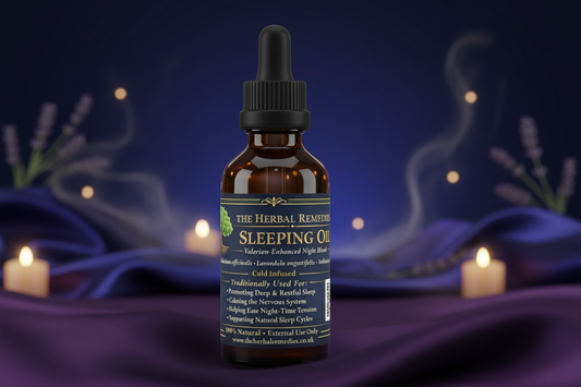 Sleeping Oil – Valerian-Enhanced Night Blend  By The Herbal Remedies