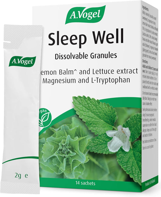 Sleep Well Dissolvable Granules – Lemon Balm, Magnesium & L-Tryptophan (14 Sachets)